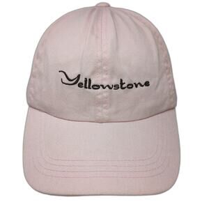 MV Sport Yellowstone Pink One Size Baseball Cap Slideback Embroidered Hat